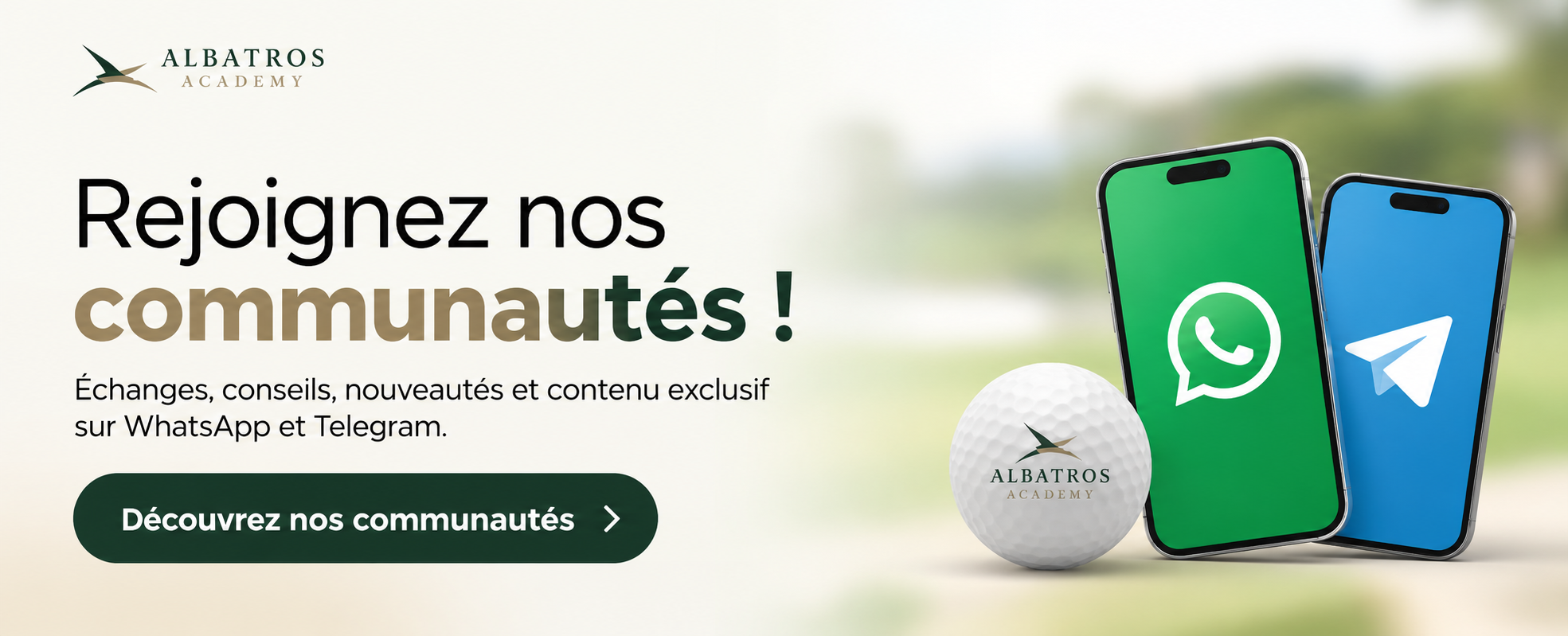 Rejoindre la communauté WhatsApp Albatros Academy