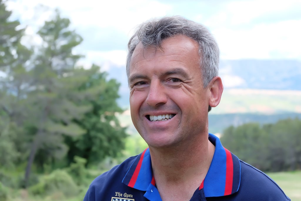 Laurent Morin sur le parcours